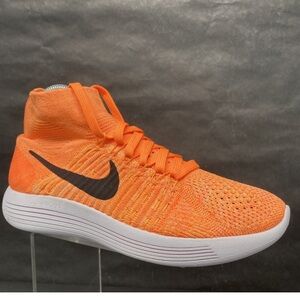 Nike women’s Lunarepic Flyknit Laser Orange running shoes size 7.5 athletic